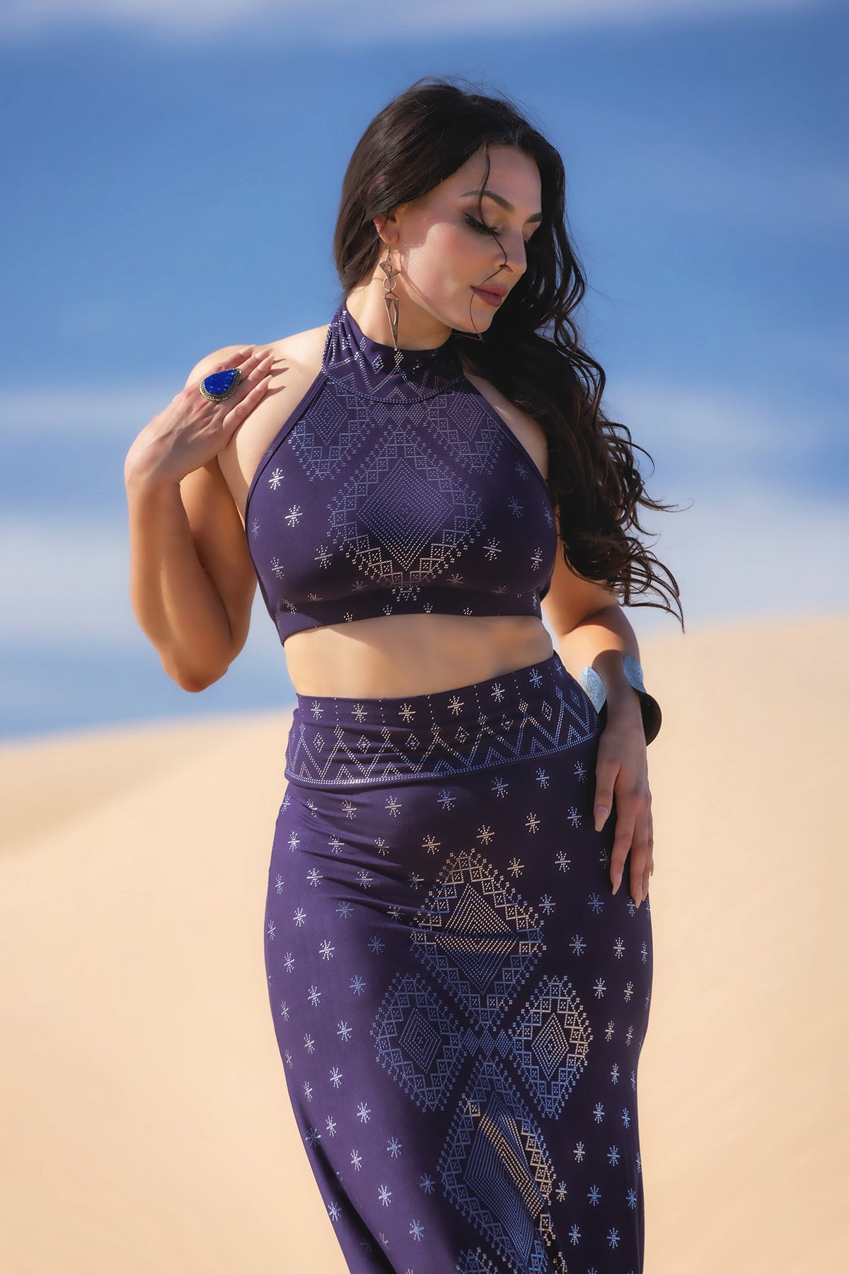 Dendera Sitara Bra Midnight Silver