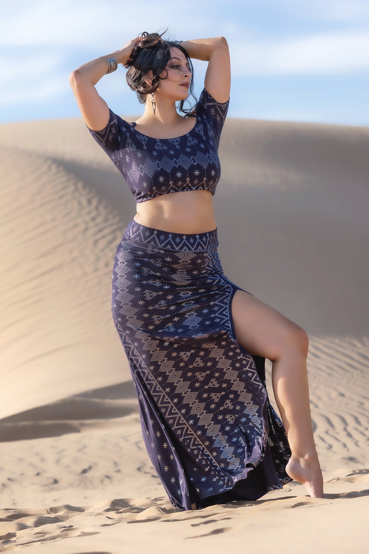 Dendera Mythica Skirt Midnight Silver