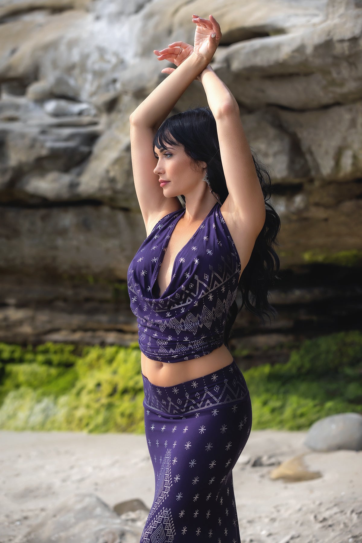 Dendera Raja Halter Desert Midnight Silver