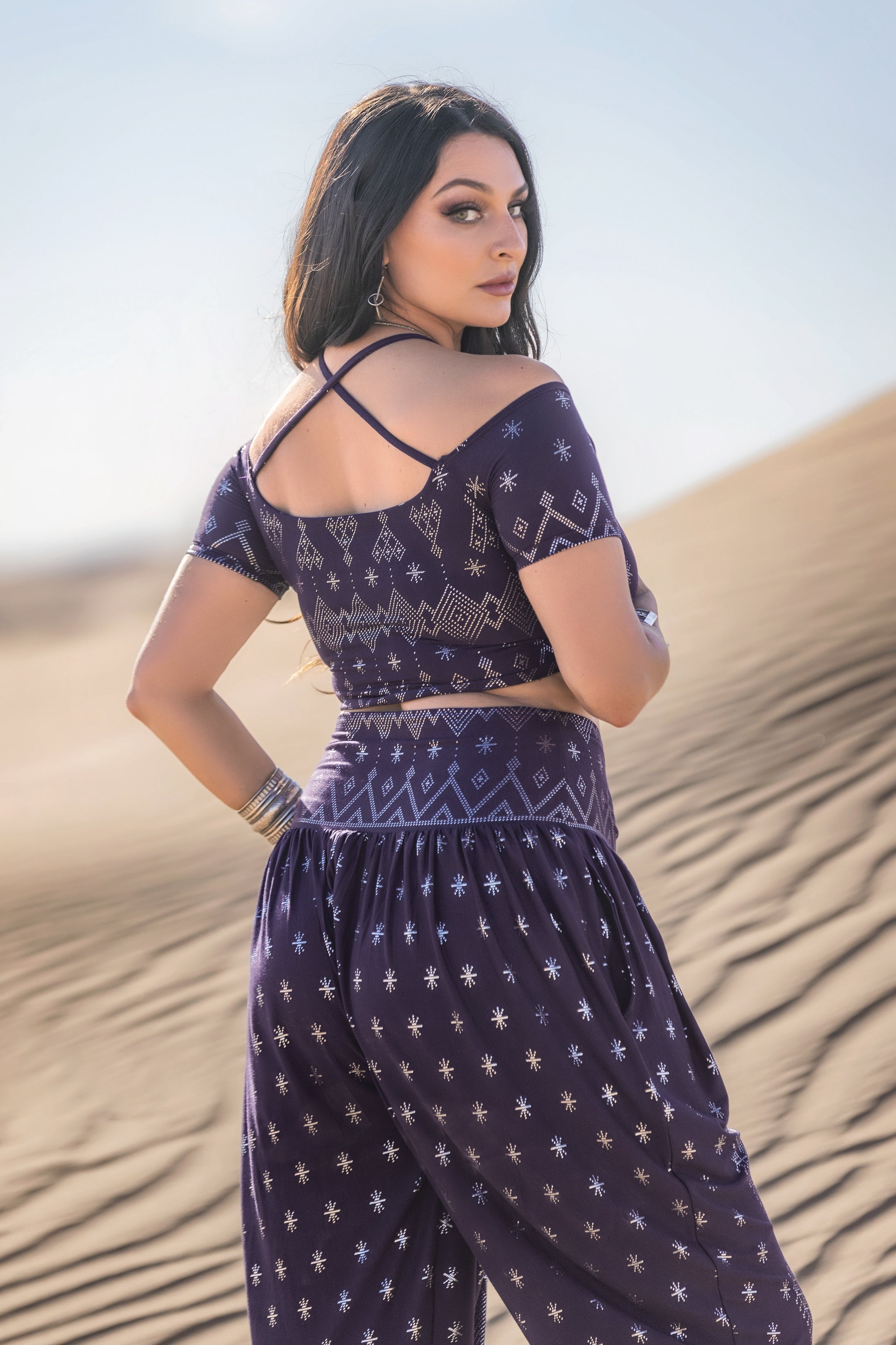 Dendera Rosalia Top Midnight Silver