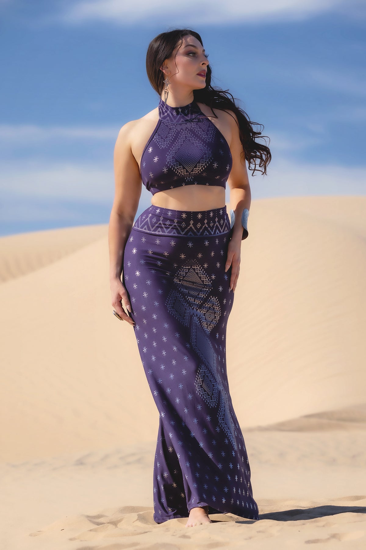 Dendera Sitara Bra Midnight Silver