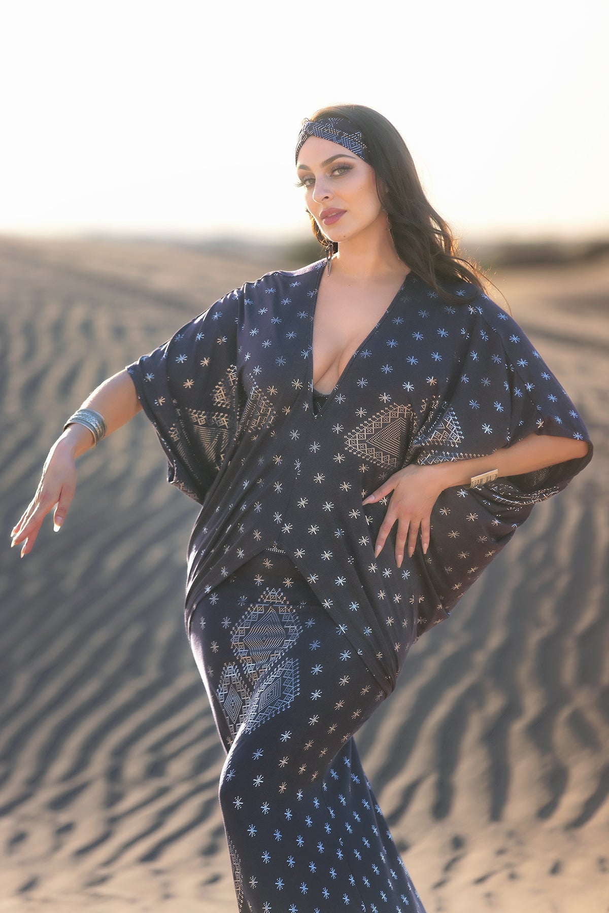 Dendera Empress Blouse Midnight Silver