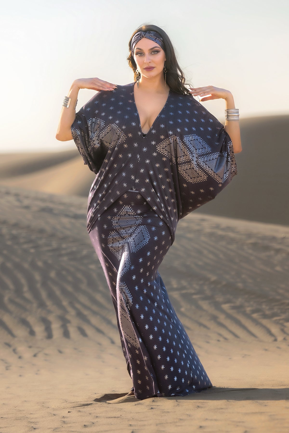 Dendera Empress Blouse Midnight Silver