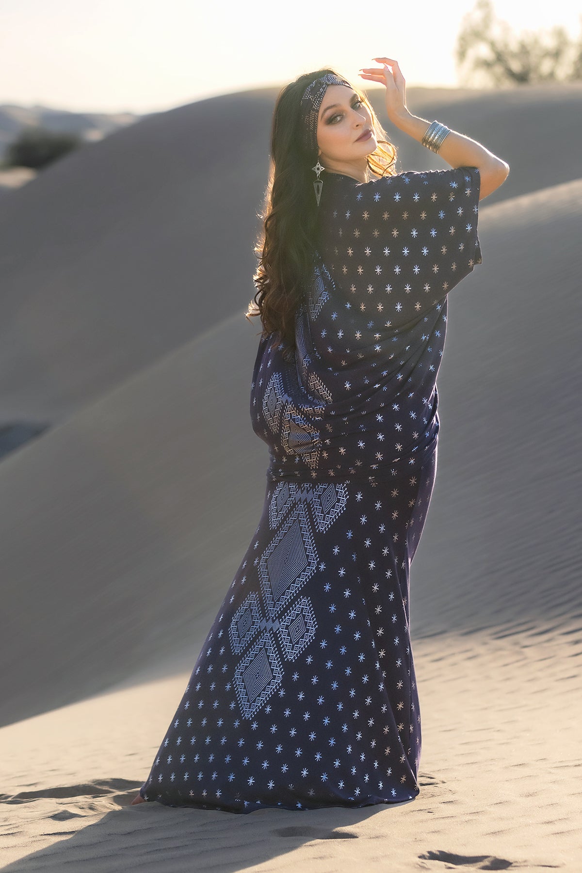 Dendera Empress Blouse Midnight Silver