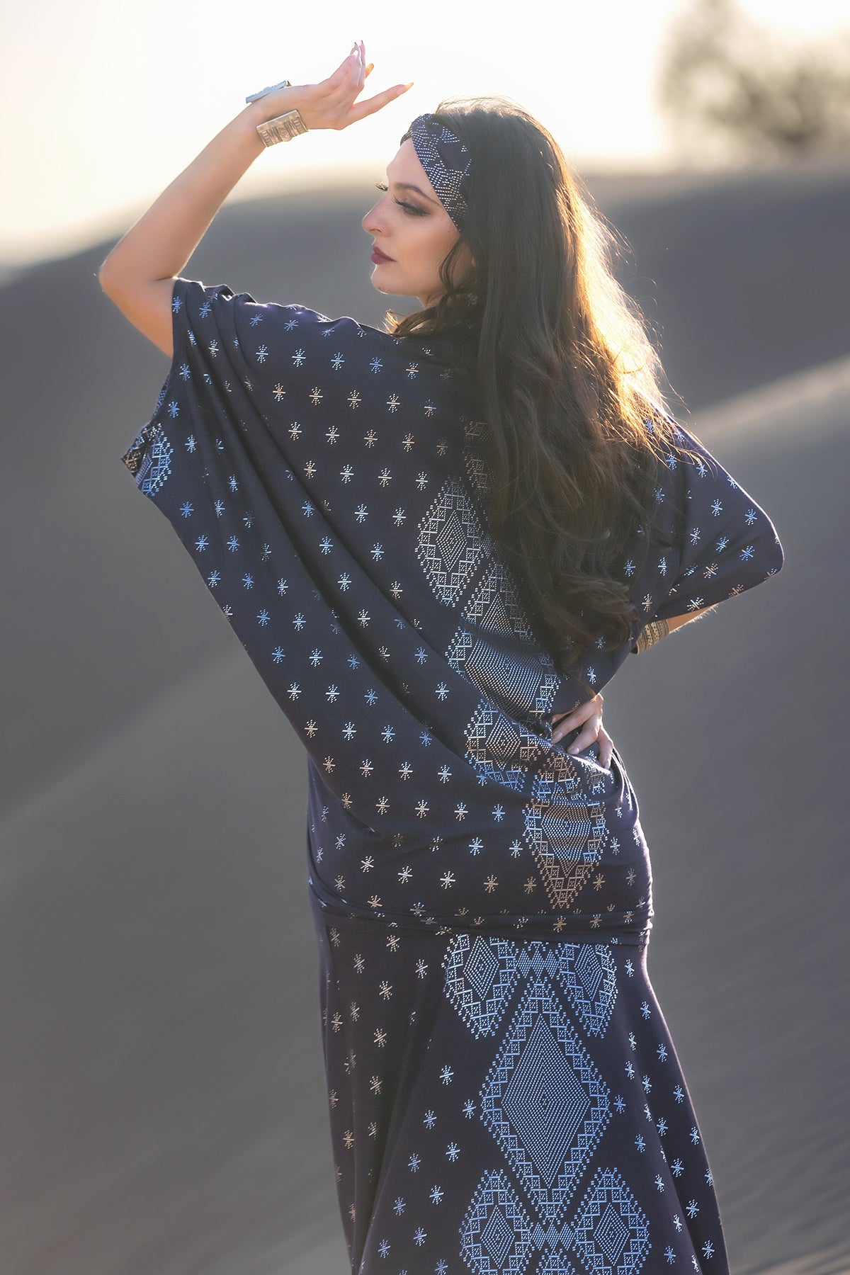 Dendera Empress Blouse Midnight Silver