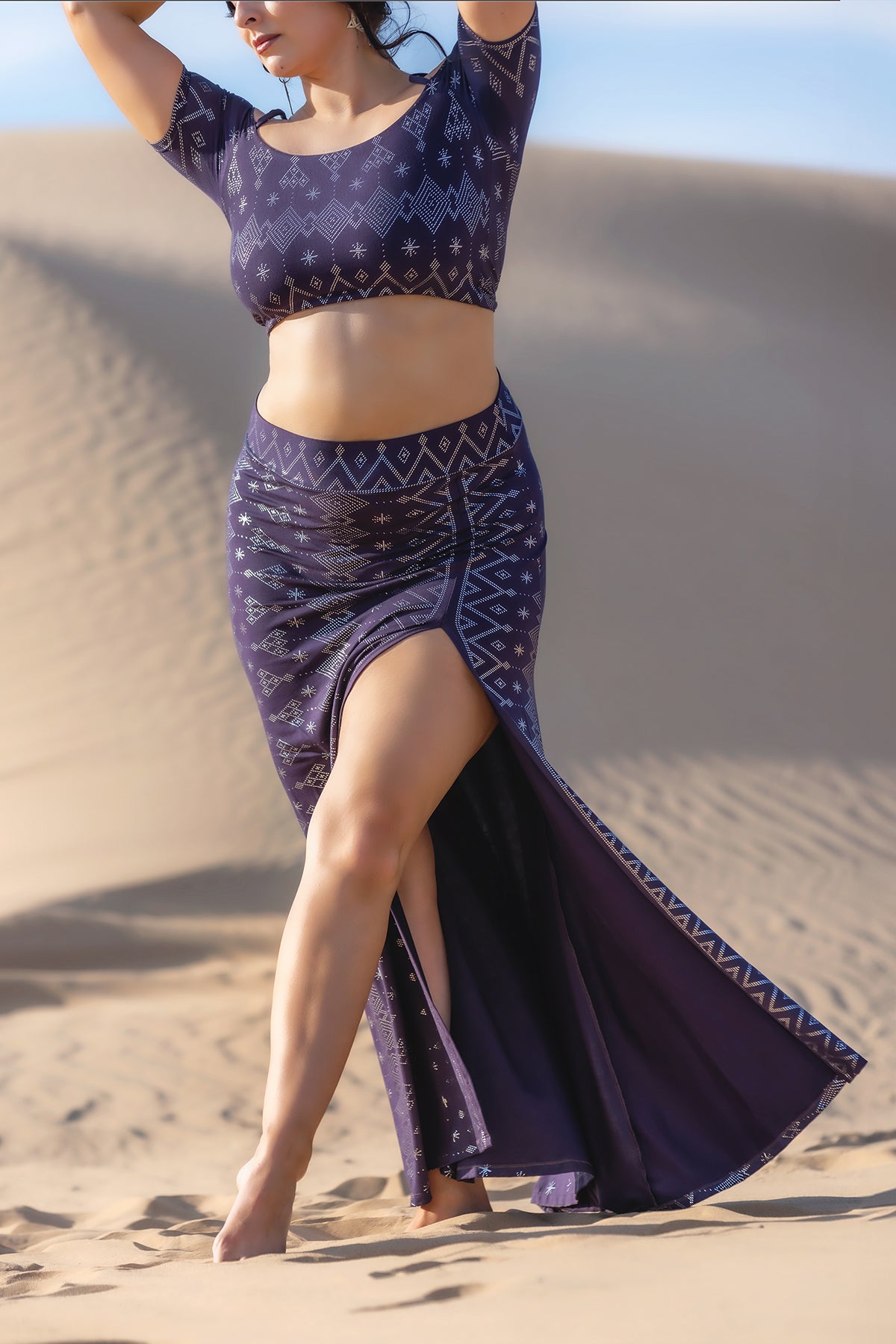 Dendera Mythica Skirt Midnight Silver