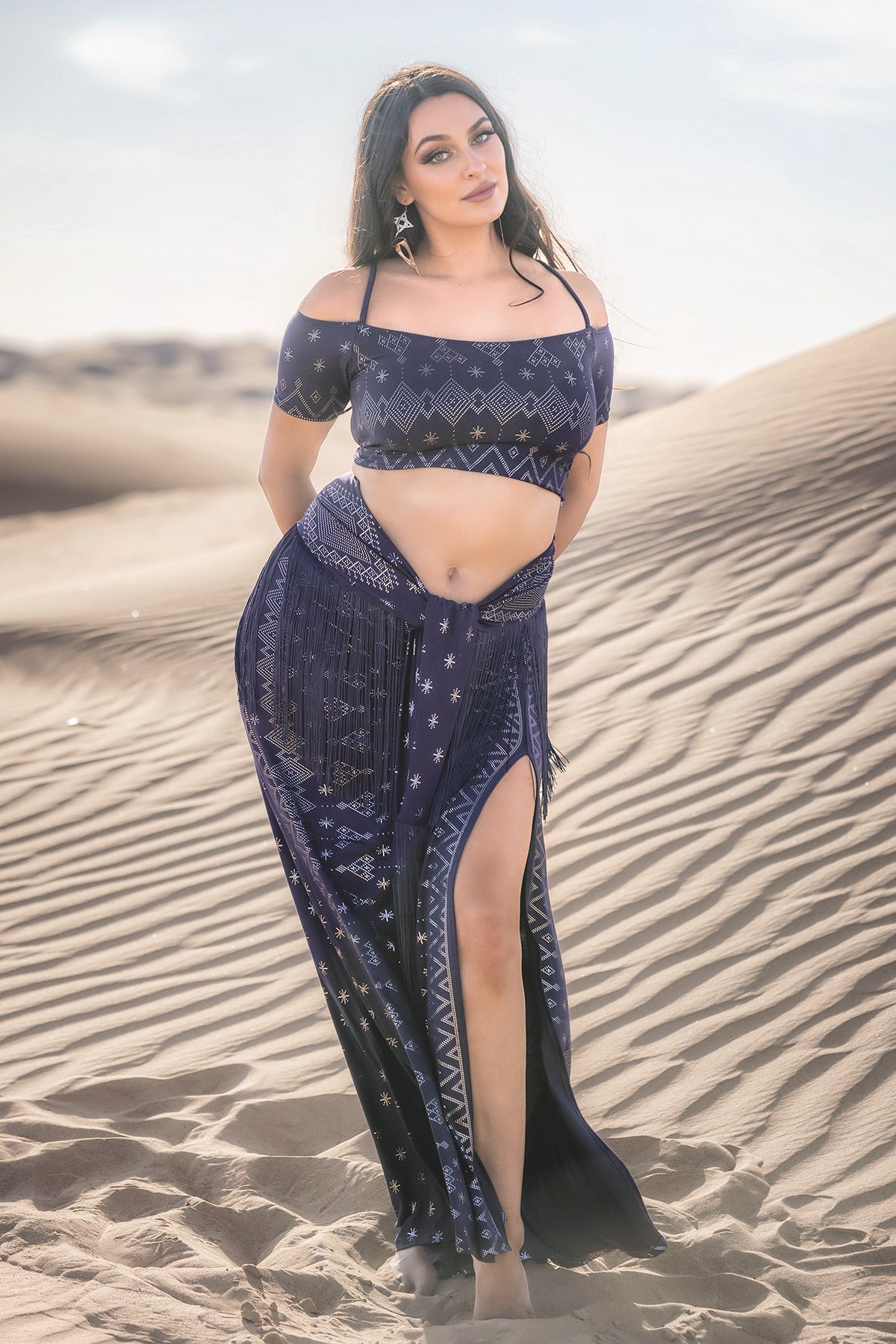 Dendera Rosalia Top Midnight Silver