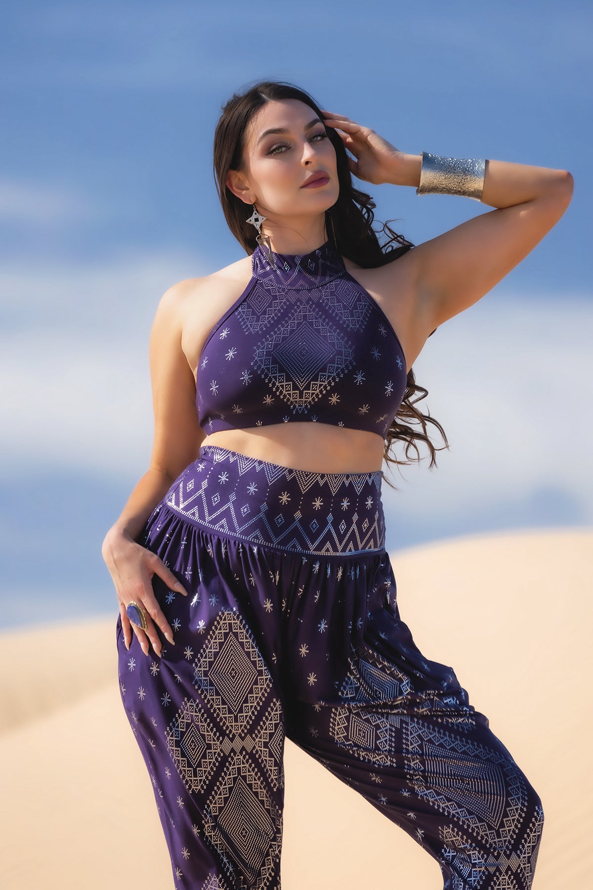 Dendera Sitara Bra Midnight Silver