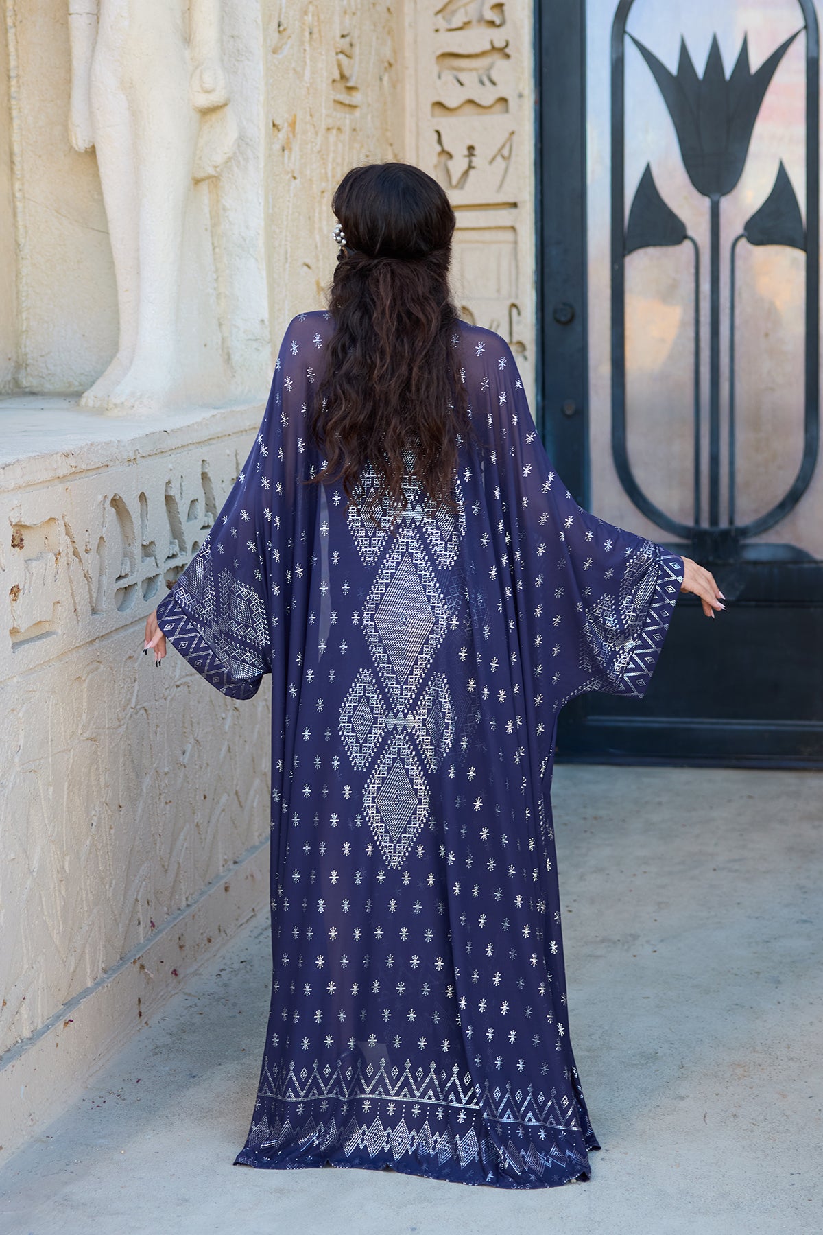 Dendera Zsa Zsa Robe Midnight Silver